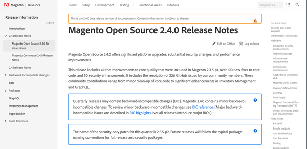 Magento 2.4 Beta